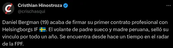 Una opción para la Selección Peruana