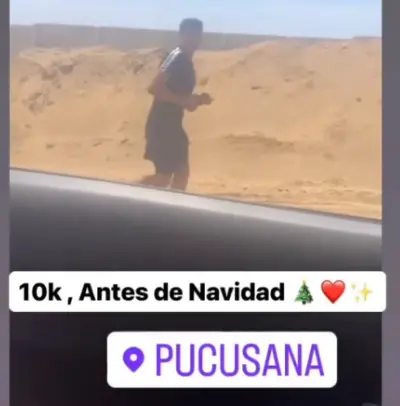 Jesús Castillo entrenando