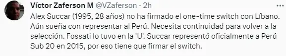 Lo que Succar necesita para jugar por el Líbano