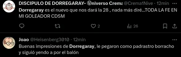 Dorregaray dejó buenas sensaciones 