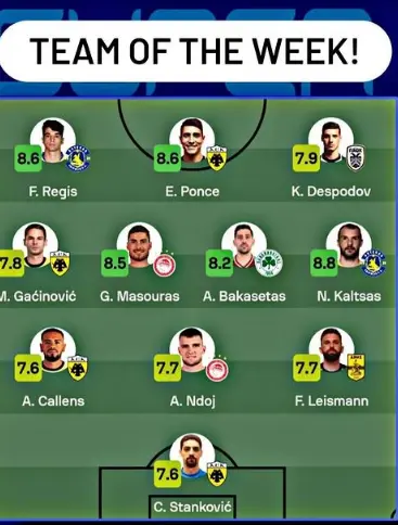 Callens en el equipo de la Semana